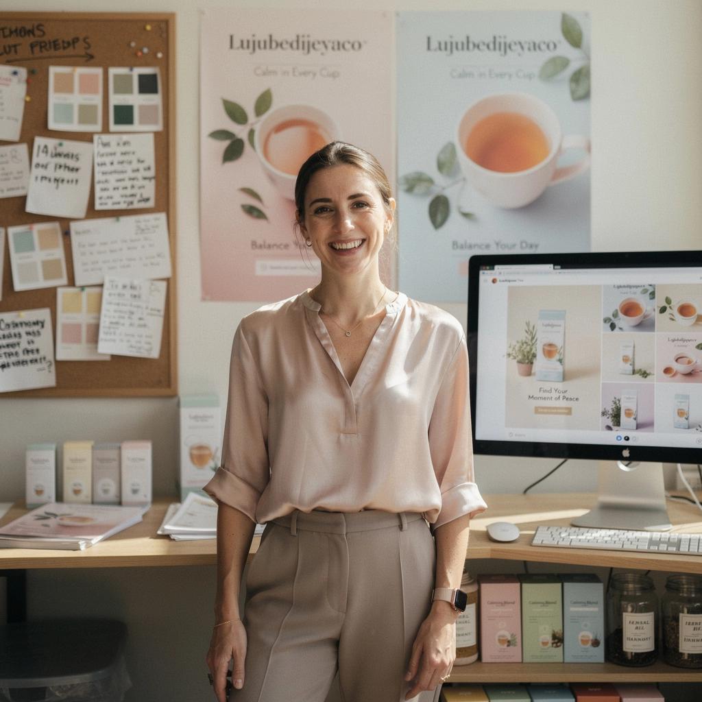 Pohľad na relaxačnú scénu s bylinkovým čajom a sviečkami na stole.